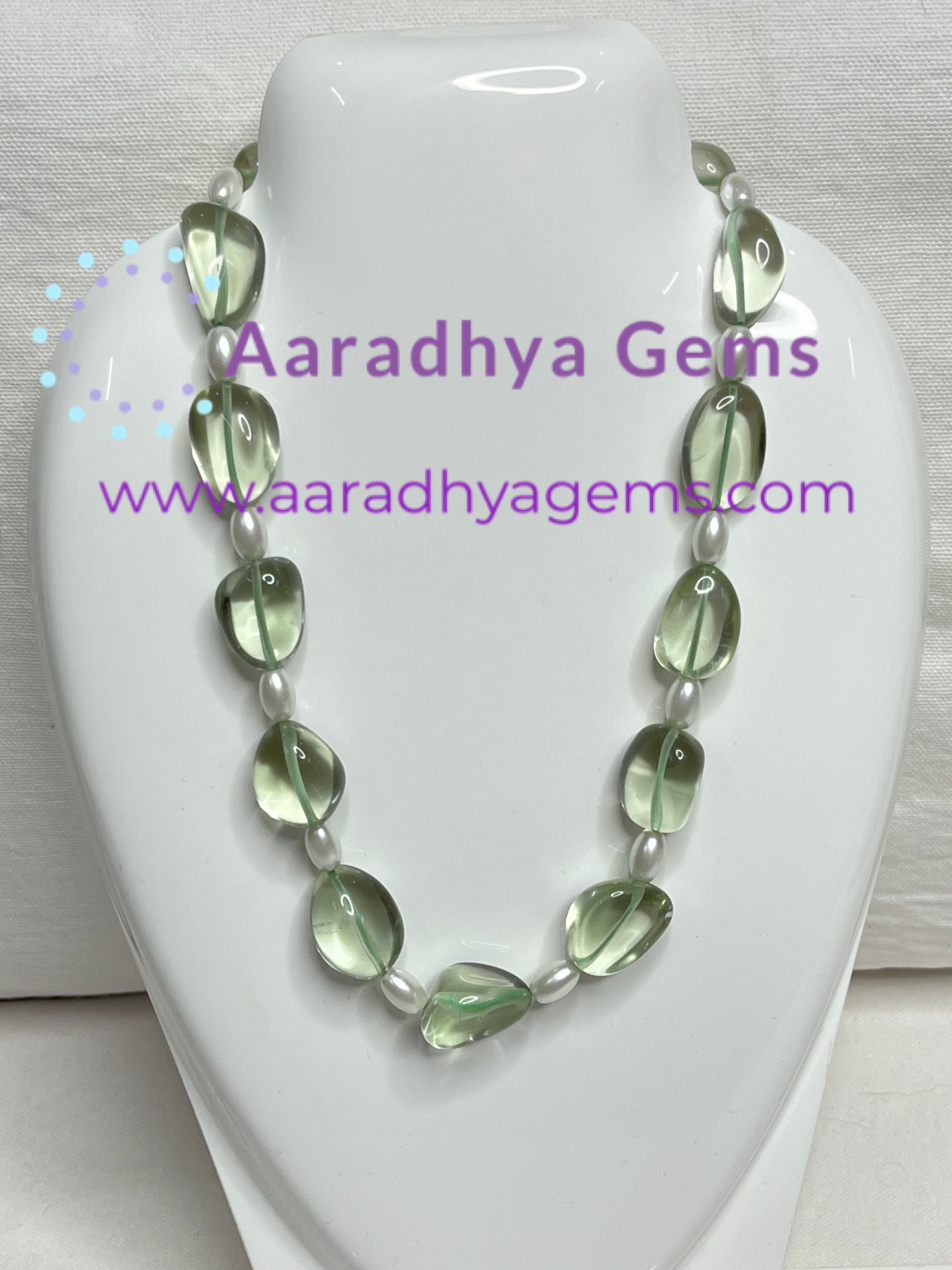 A drop of mauve lavender pearl necklace – Mangatrai Gems & Jewels Pvt Ltd